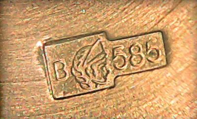 Клеймо красное золото (585 проба)