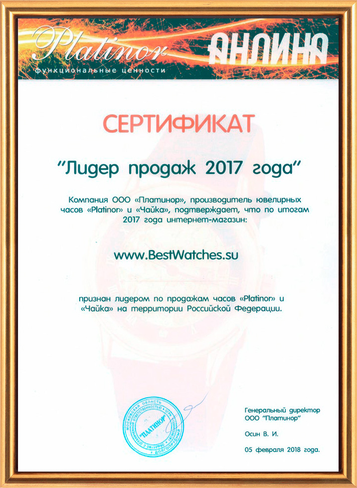 Лидер продаж за 2017 год