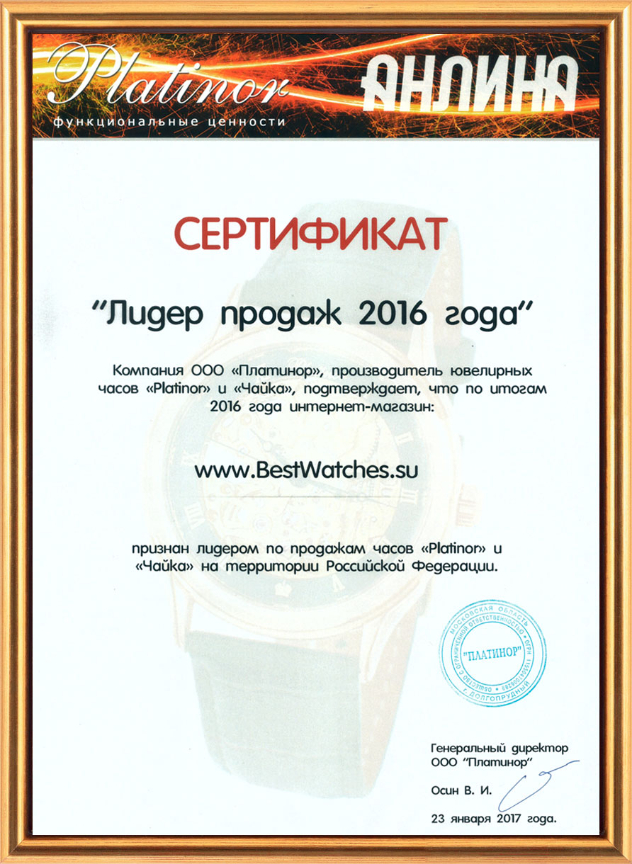Лидер продаж за 2016 год