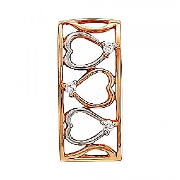 Золотая подвеска с бриллиантами № 71383