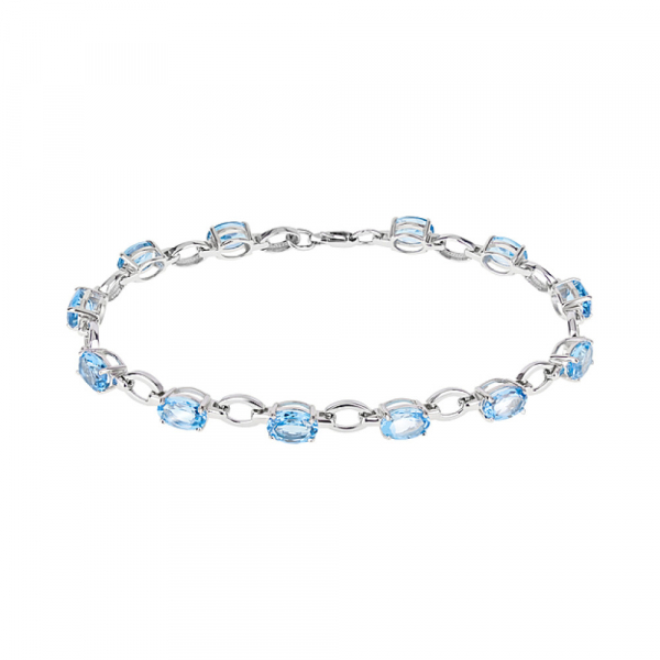 Золотой браслет с топазом № 121076