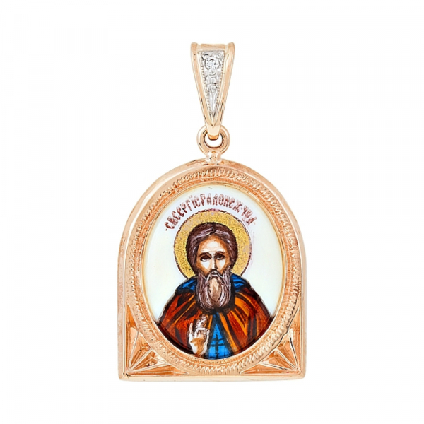 Икона с эмалью и фианитом № 115754