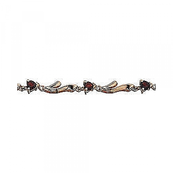  Браслет из золота с гранатом № 41625