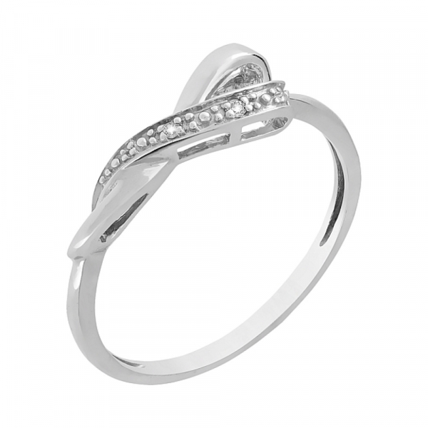 Золотое кольцо с бриллиантом № 98655