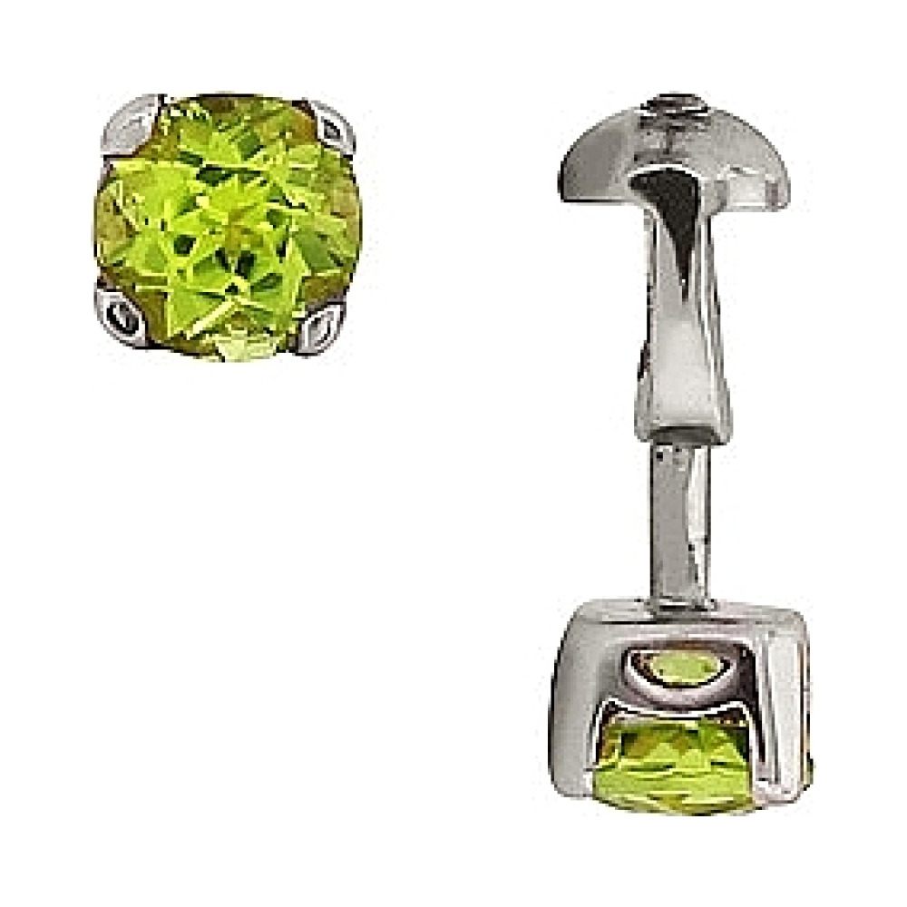 Пуссеты с хризолитом № 78370