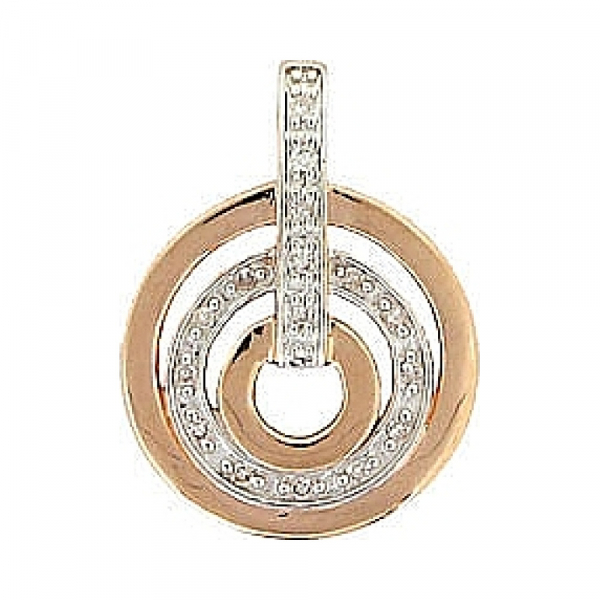 Золотая подвеска с бриллиантами № 66605