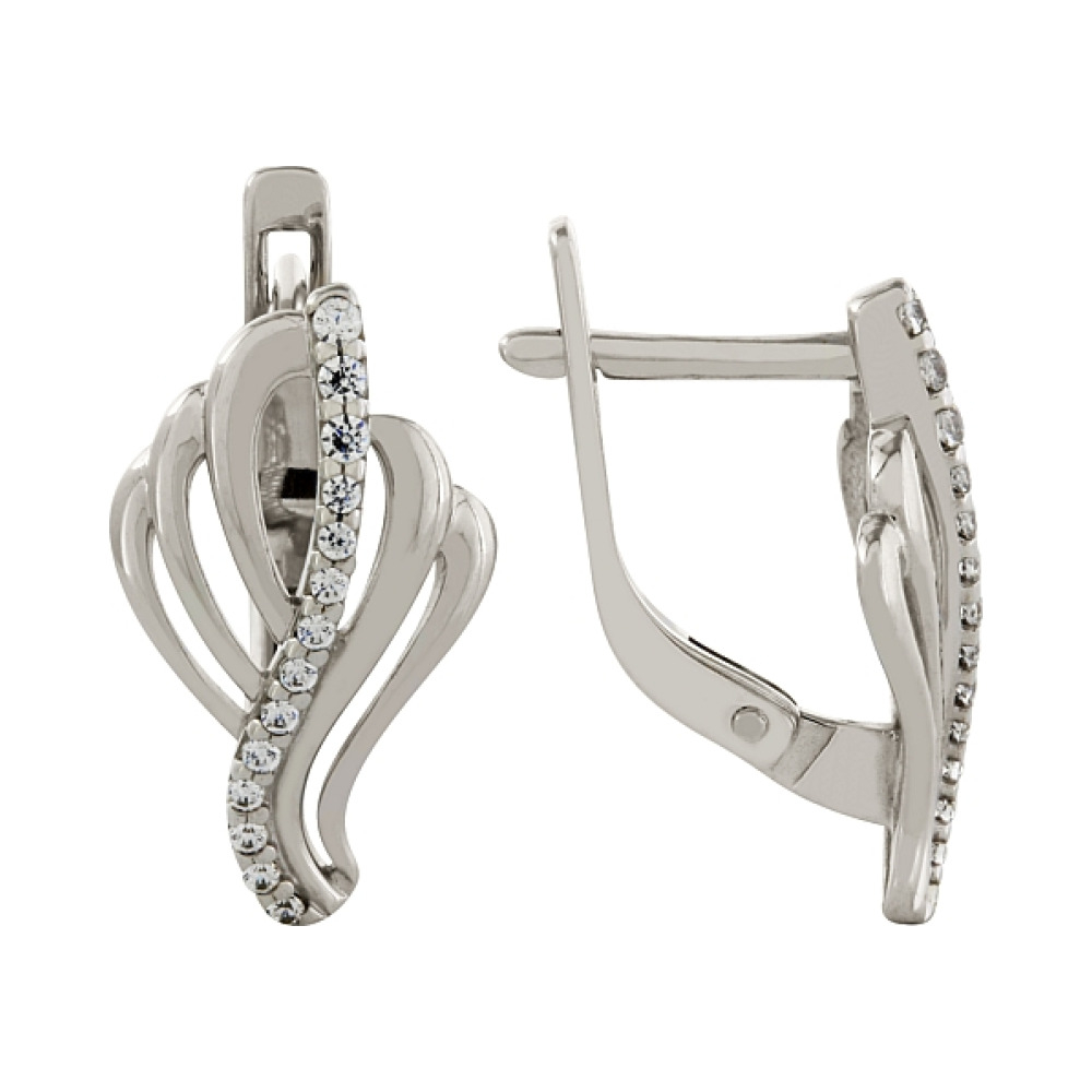 Серьги с фианитами № 97193