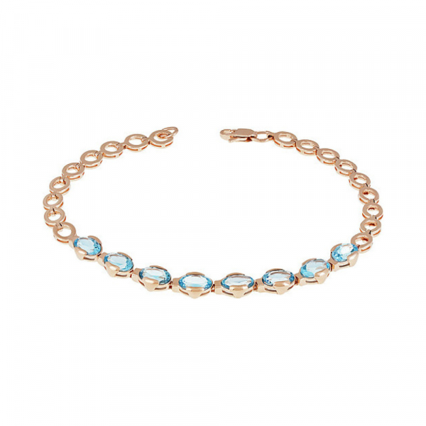 Золотой браслет с топазом № 137746