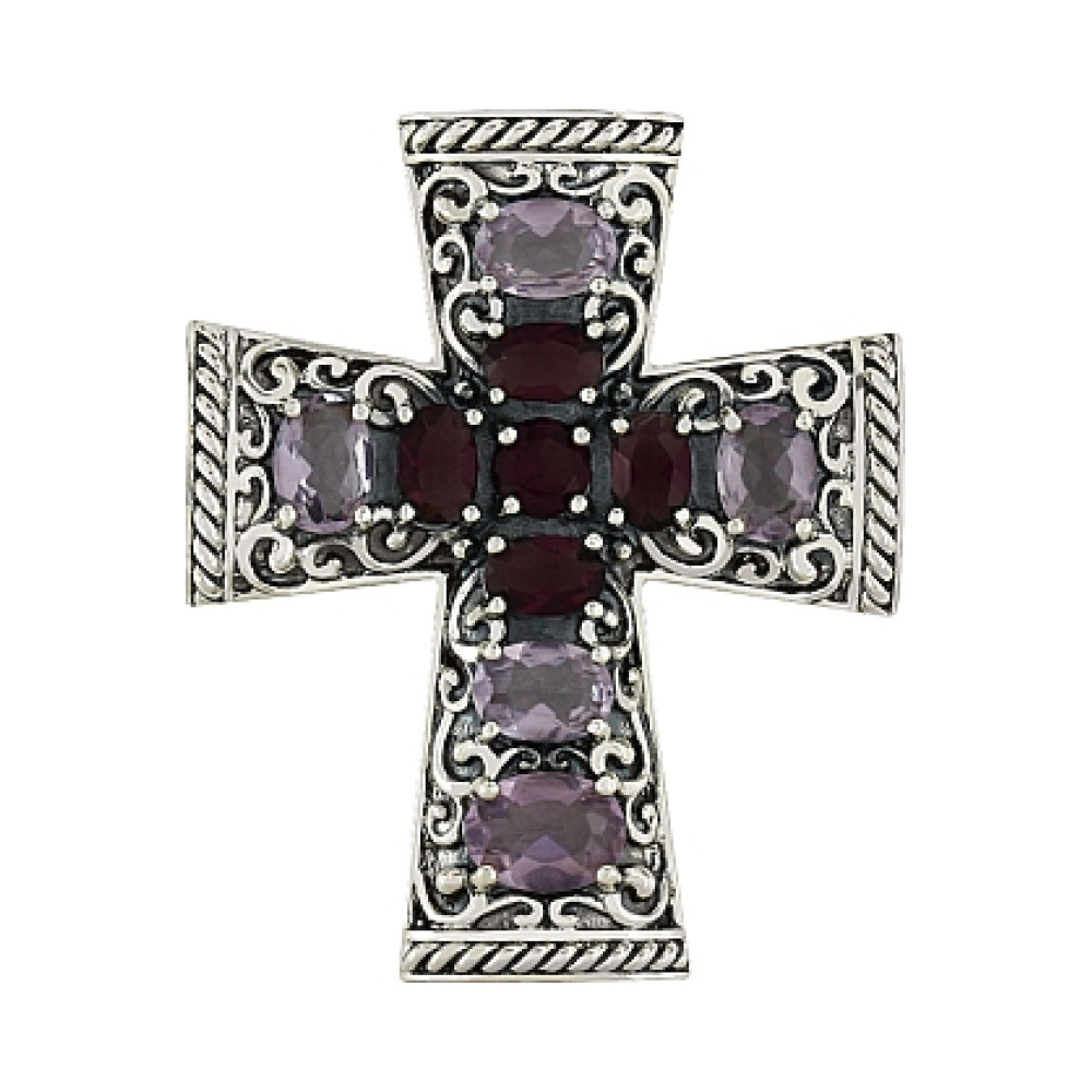 Серебряная подвеска с фианитом № 80503