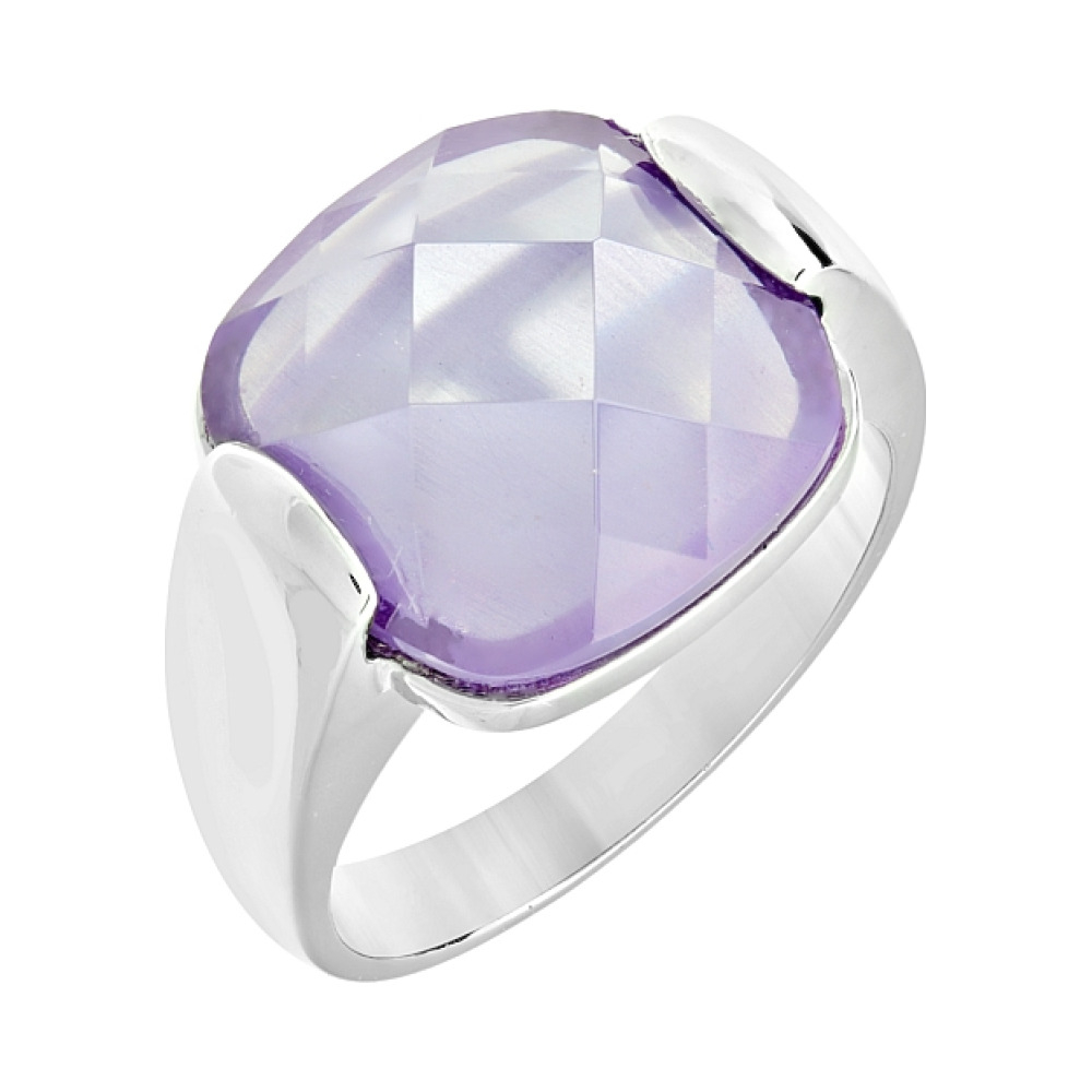 Серебряное кольцо с фианитом № 108383