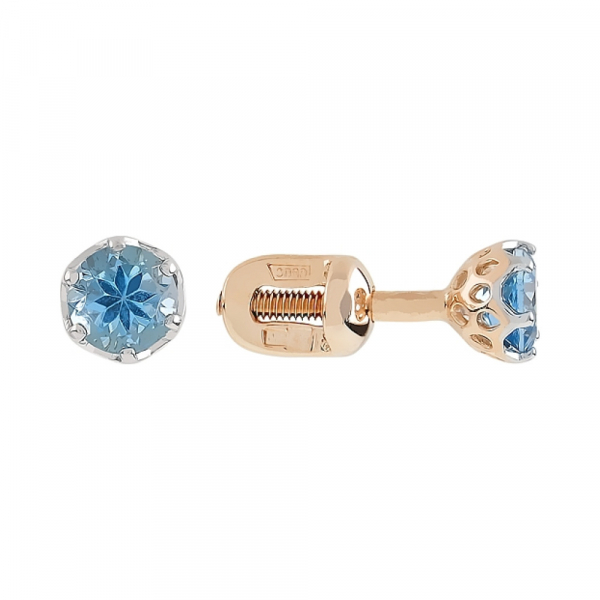 Пуссеты с топазом № 111868