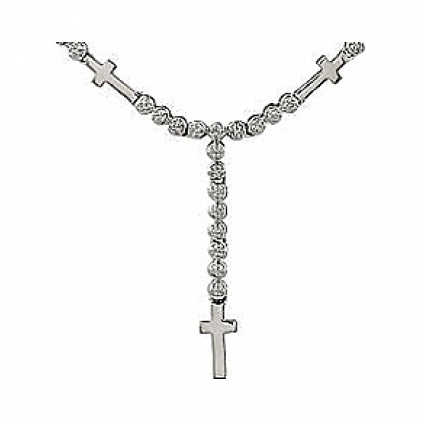 Серебряное колье с фианитами № 70680