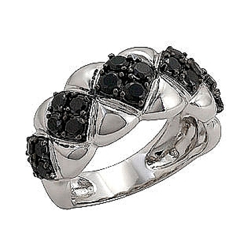 Серебряное кольцо с фианитом № 70841