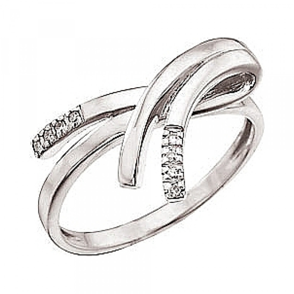 Золотое кольцо с бриллиантом № 32186