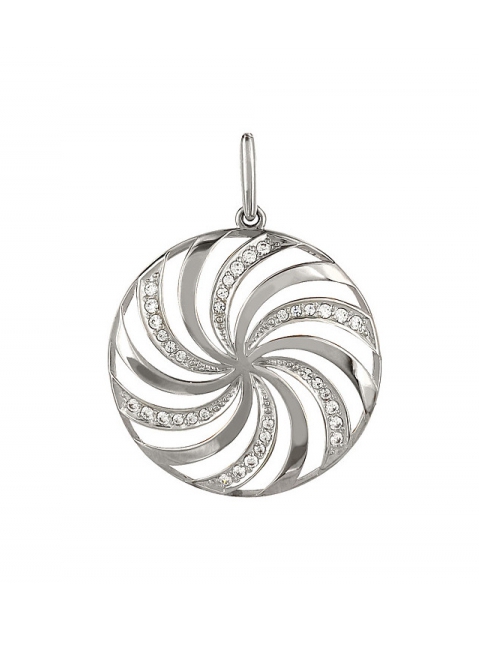 Золотая подвеска с фианитами № 98542