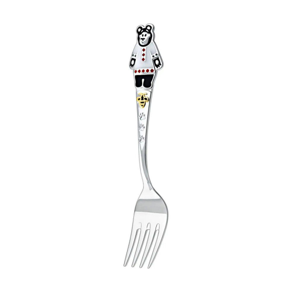 Вилка детская DODO Миша ч/п с эмалью Ag 925º