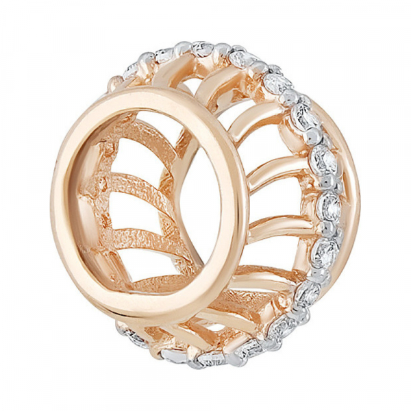 Золотая подвеска с фианитом № 133797