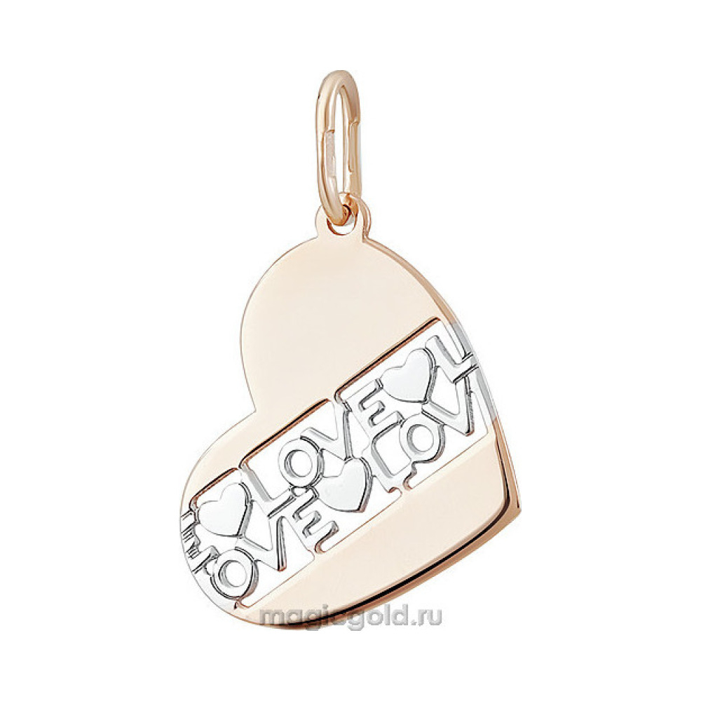 Золотая подвеска без камня № 155878