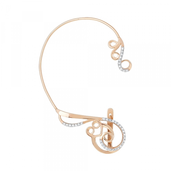 Серьга с фианитами № 120680