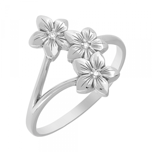 Золотое кольцо с фианитом № 72913