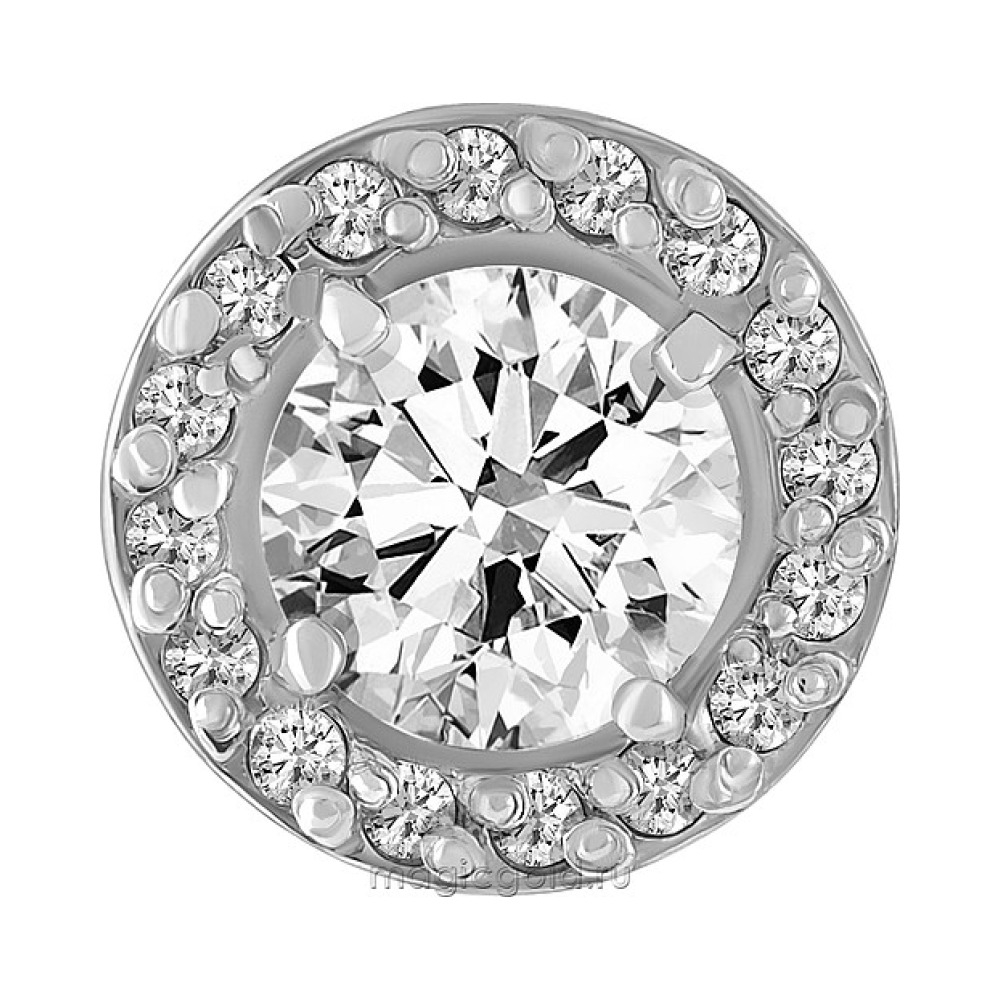 Золотая подвеска с бриллиантом № 129208