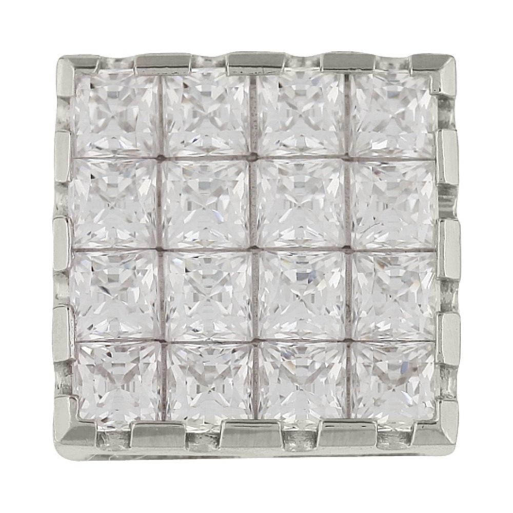 Серебряная подвеска с фианитом № 99789