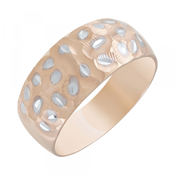 Золотое кольцо с алмазкой № 127443