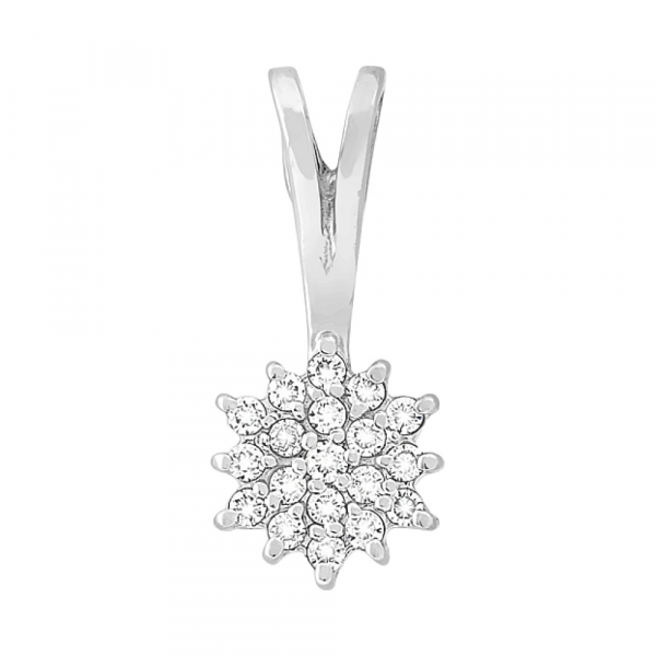 Золотая подвеска с бриллиантом № 72419