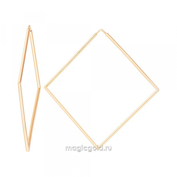 Золотые серьги конго № 173354