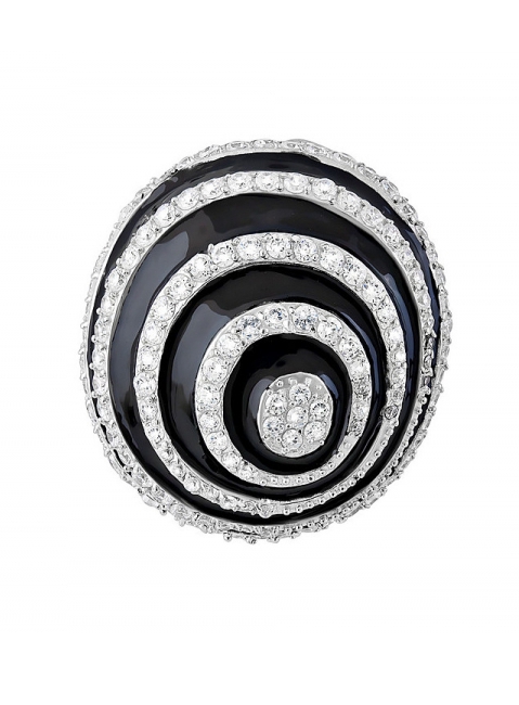 Серебряная подвеска с фианитом № 96107