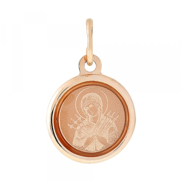 Икона с лазерной гравировкой и холодной эмалью № 112359