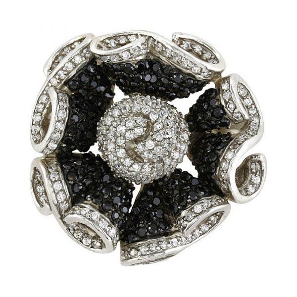 Серебряная подвеска с фианитом № 82631