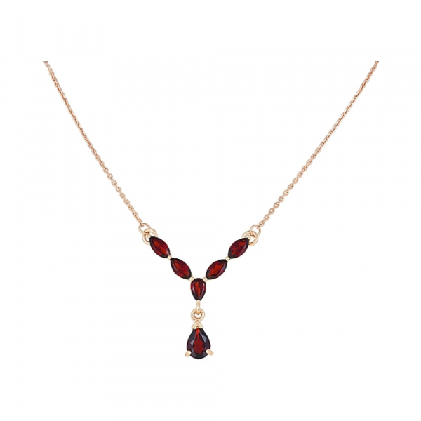 Золотое колье с гранатом № 120470