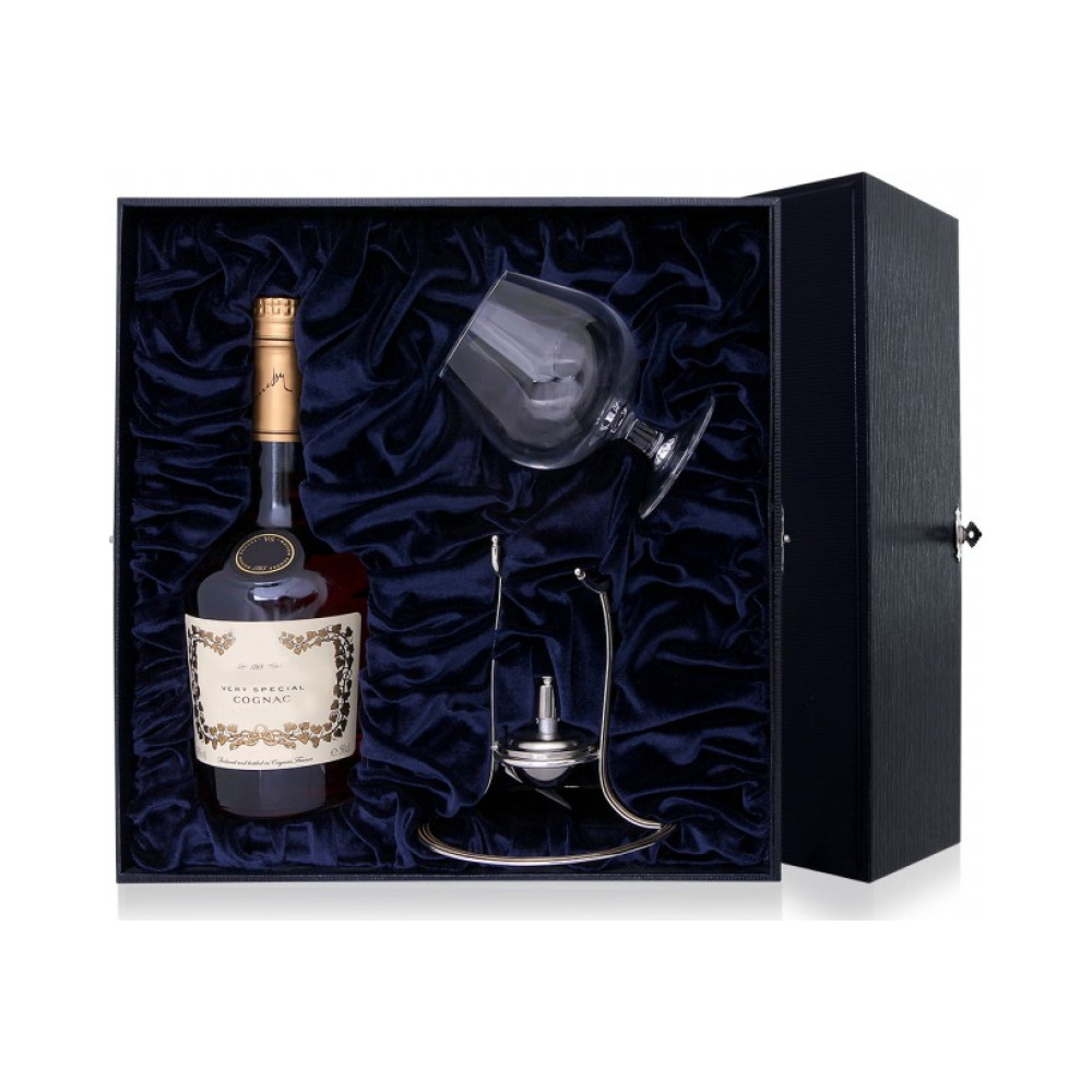 Серебряный подарочный коньячный набор