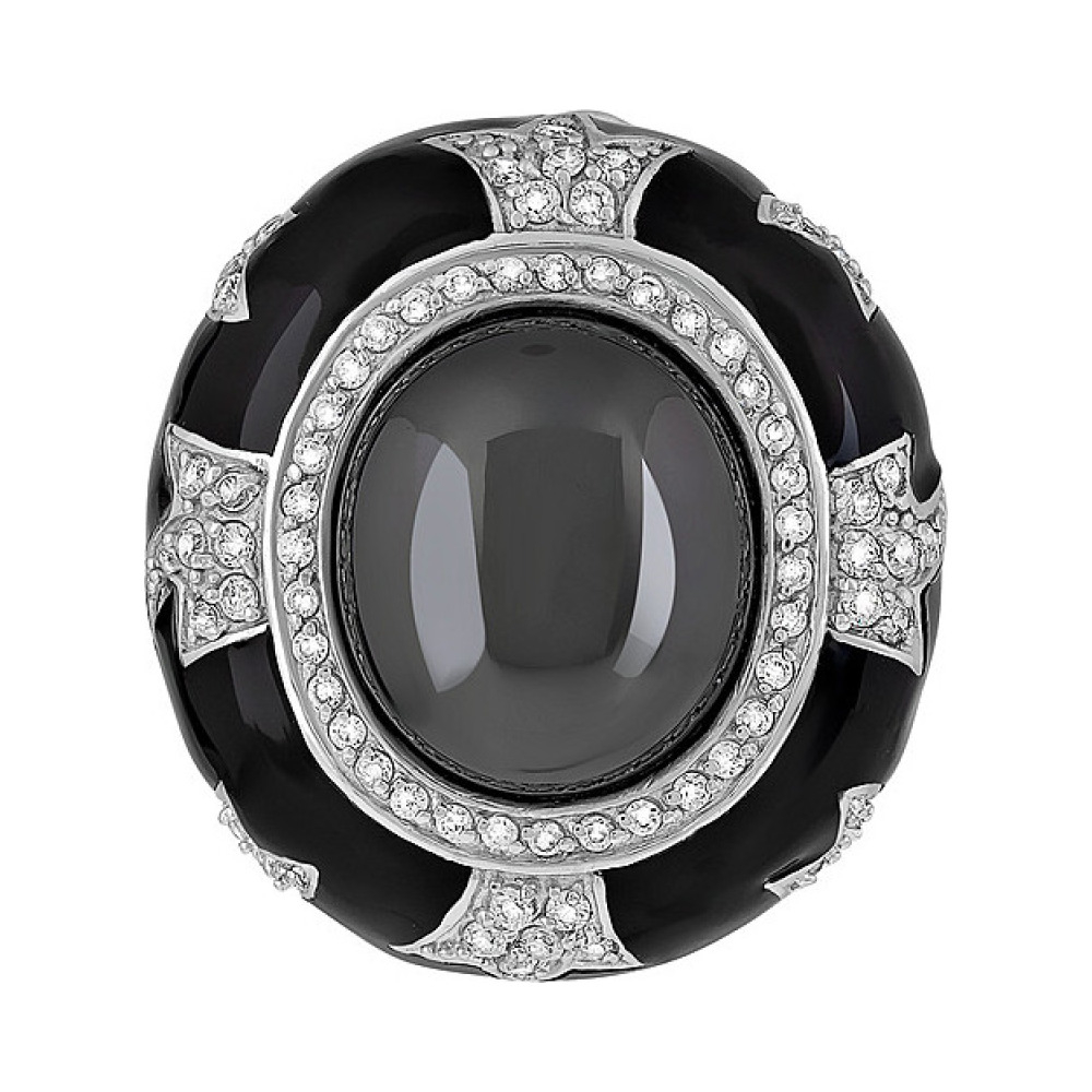 Серебряная подвеска с фианитами № 96121