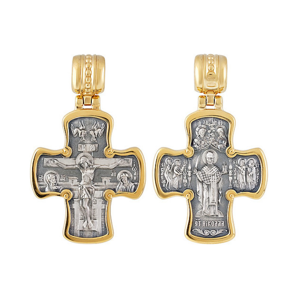 Крест с золотым покрытием № 133512