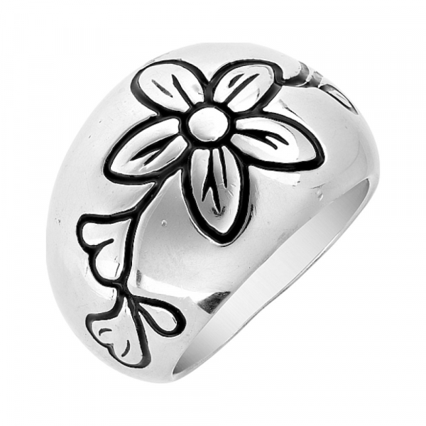 Серебряное кольцо с эмалью № 82963