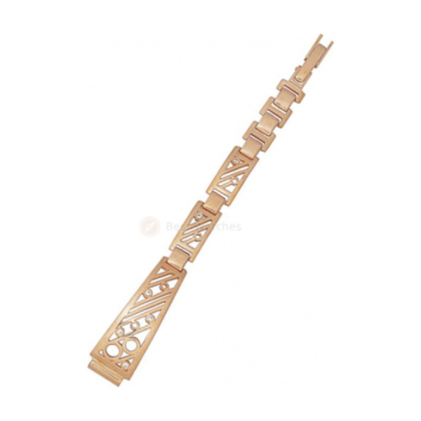 Золотой браслет для часов № 5164003