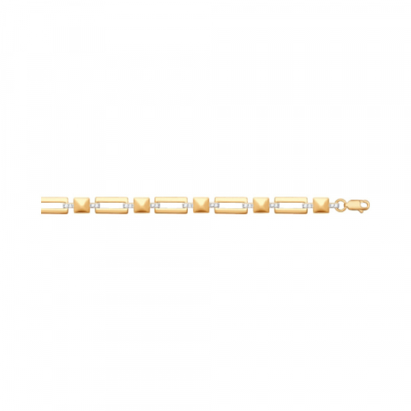 Золотой браслет с фианитом № 162108