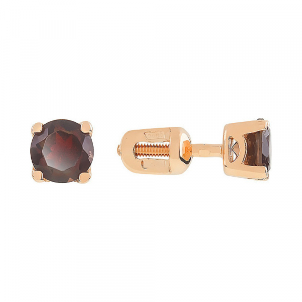 Пуссеты с раухтопазом № 112202