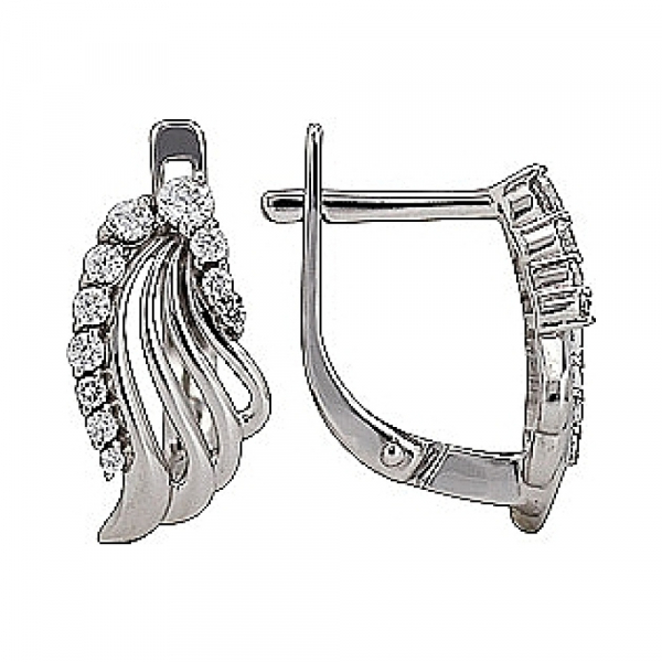 Серьги с фианитом № 76918