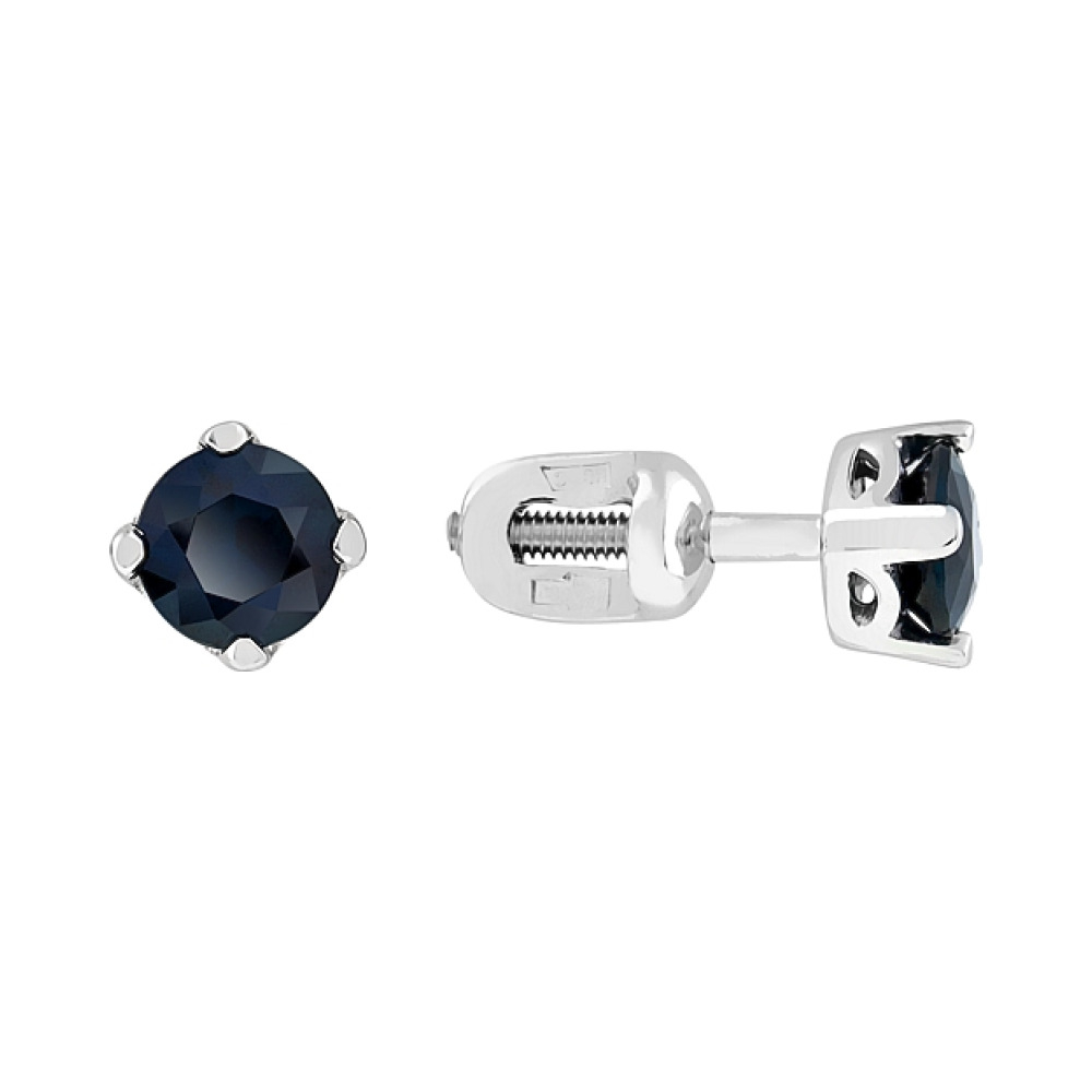 Пуссеты с сапфиром № 28041