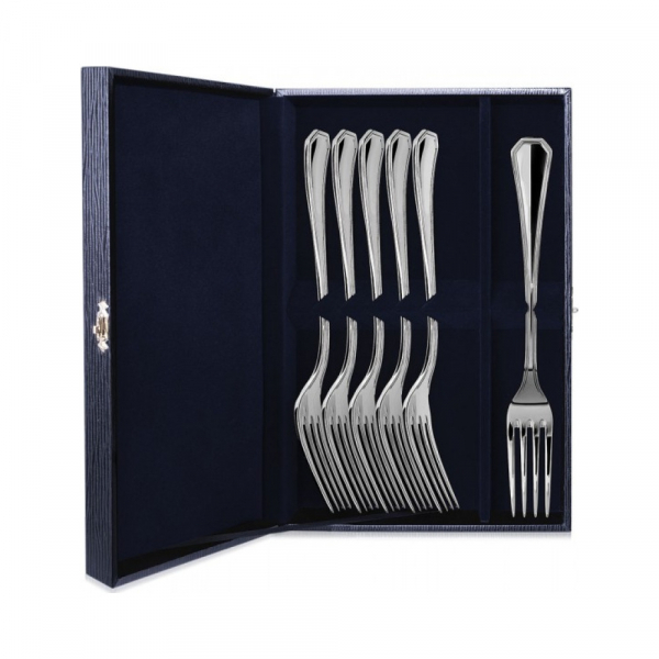 Набор из 6 серебряных столовых вилок  Элегант 