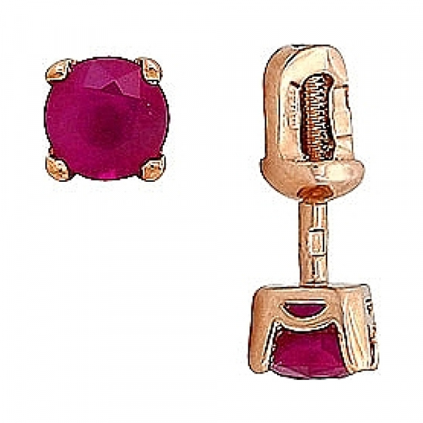 Пуссеты с рубином № 29752