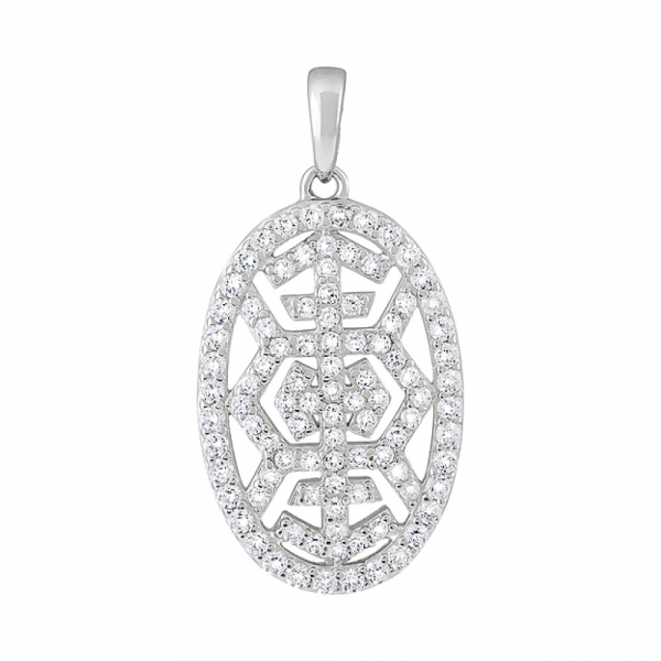 Серебряная подвеска с фианитами № 127712