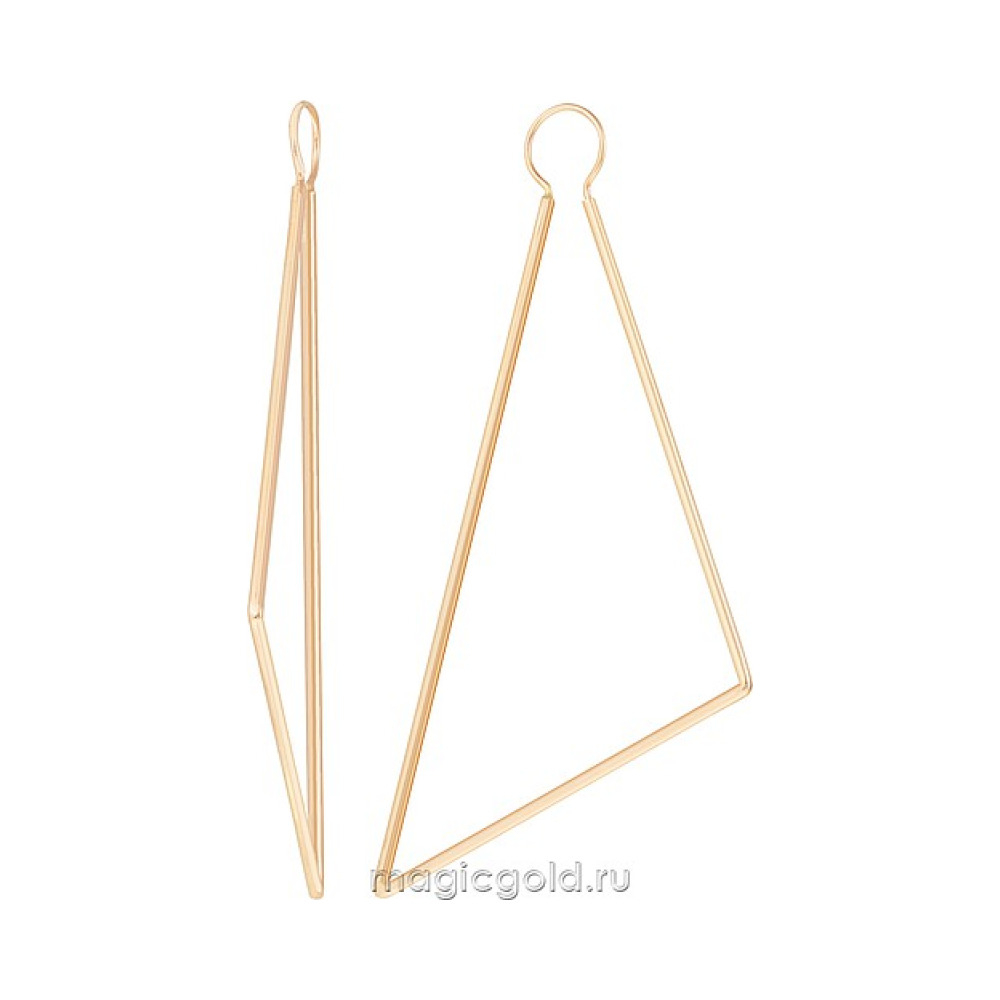 Золотые серьги конго № 173349