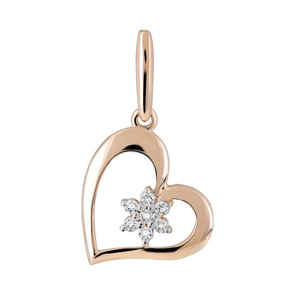 Золотая подвеска с фианитами № 99255