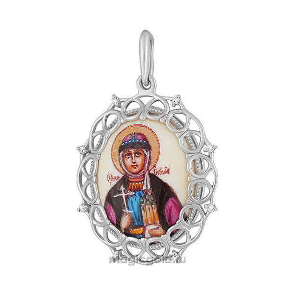 Икона с фианитами и эмалью № 131980