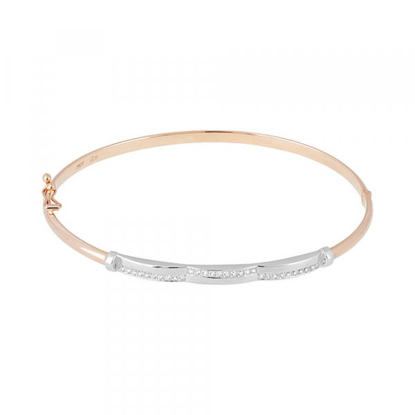 Золотой браслет с фианитами № 131409