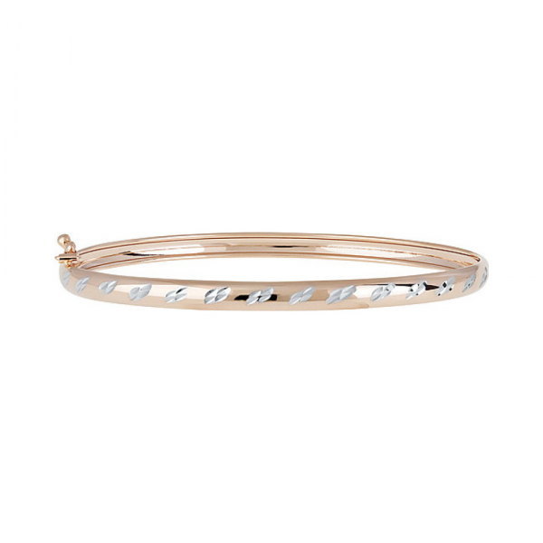 Золотой браслет без камня с алмазкой № 134365